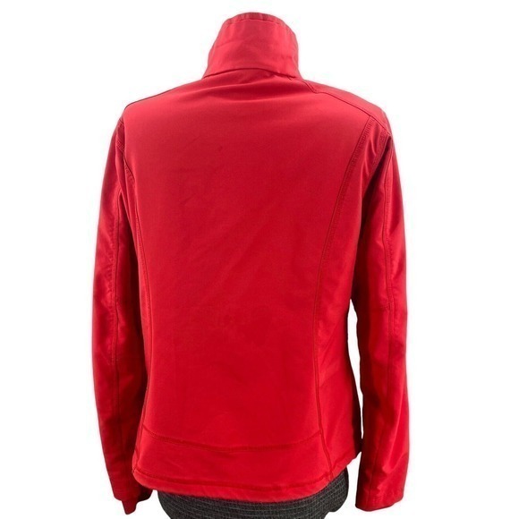 Columbia Titanium Red Soft Shell Zip Jacket Women's Medium Full Zip Omni Shield - Picture 2 of 15